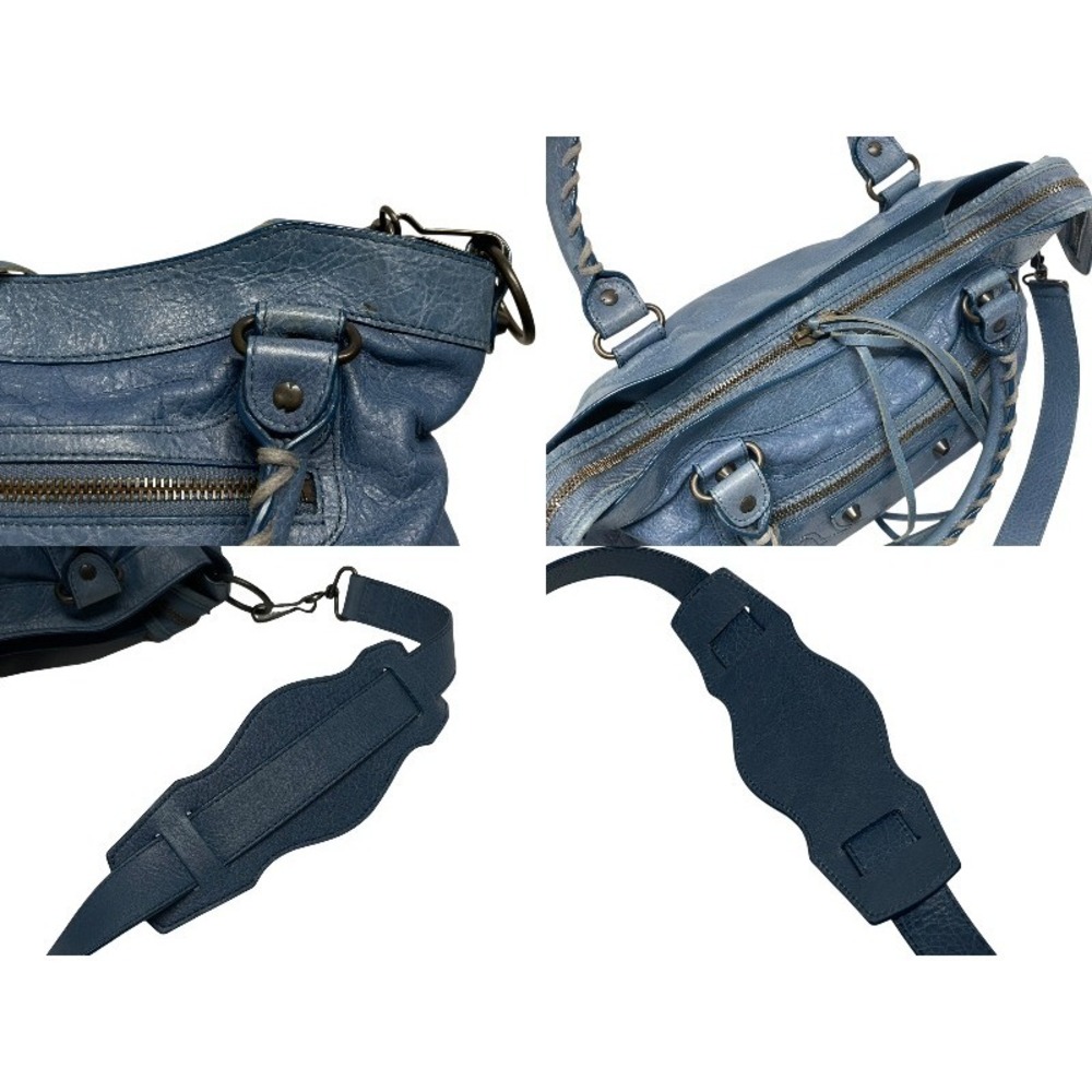 Balenciaga handbag leather The Town blue - Picture 7 of 9